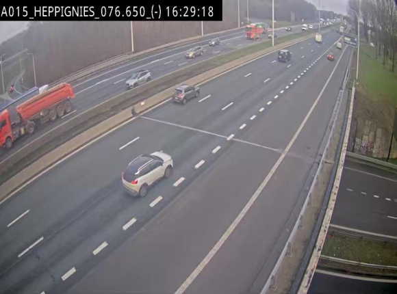 <h2>Webcam autoroute Belgique - Heppignies - E42 direction Namur - BK 76.4</h2>