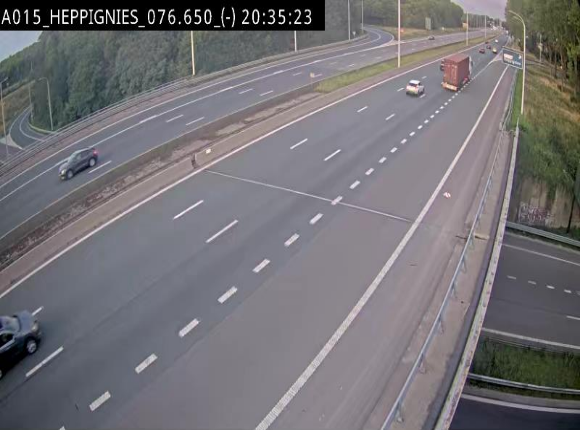 <h2>Webcam autoroute Belgique - Heppignies - E42 direction Namur - BK 76.4</h2>