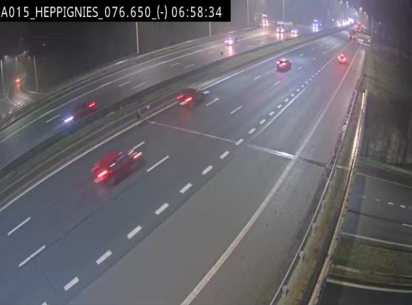 <h2>Webcam autoroute Belgique - Heppignies - E42 direction Namur - BK 76.4</h2>