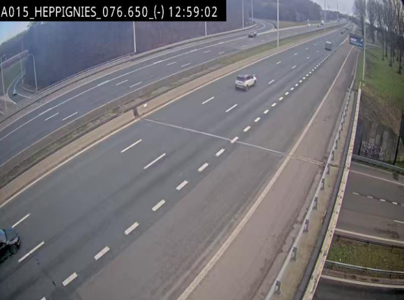 <h2>Webcam autoroute Belgique - Heppignies - E42 direction Namur - BK 76.4</h2>
