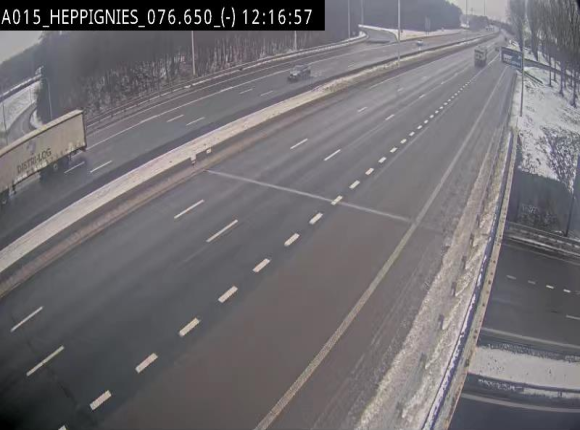 Webcam autoroute Belgique - Heppignies - E42 direction Namur - BK 76.4