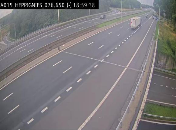<h2>Webcam autoroute Belgique - Heppignies - E42 direction Namur - BK 76.4</h2>