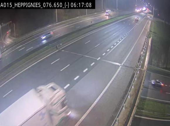 Webcam autoroute Belgique - Heppignies - E42 direction Namur - BK 76.4