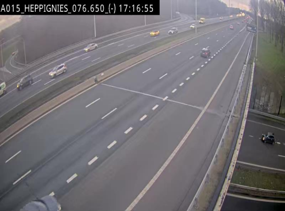 <h2>Webcam autoroute Belgique - Heppignies - E42 direction Namur - BK 76.4</h2>