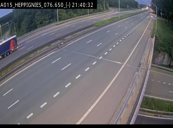 Webcam autoroute Belgique - Heppignies - E42 direction Namur - BK 76.4