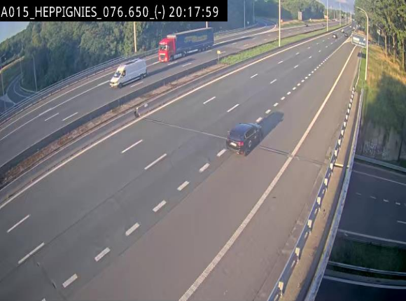 <h2>Webcam autoroute Belgique - Heppignies - E42 direction Namur - BK 76.4</h2>