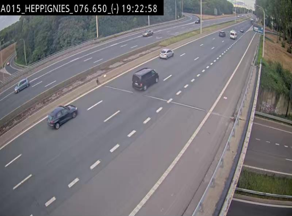 <h2>Webcam autoroute Belgique - Heppignies - E42 direction Namur - BK 76.4</h2>