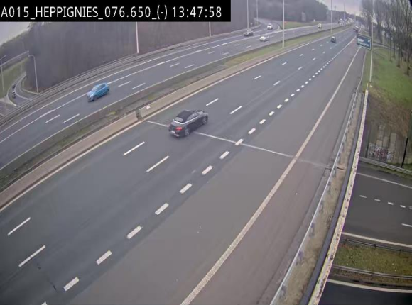 <h2>Webcam autoroute Belgique - Heppignies - E42 direction Namur - BK 76.4</h2>