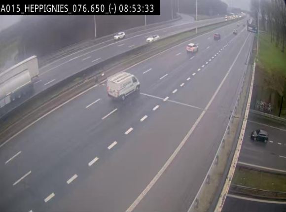 <h2>Webcam autoroute Belgique - Heppignies - E42 direction Namur - BK 76.4</h2>