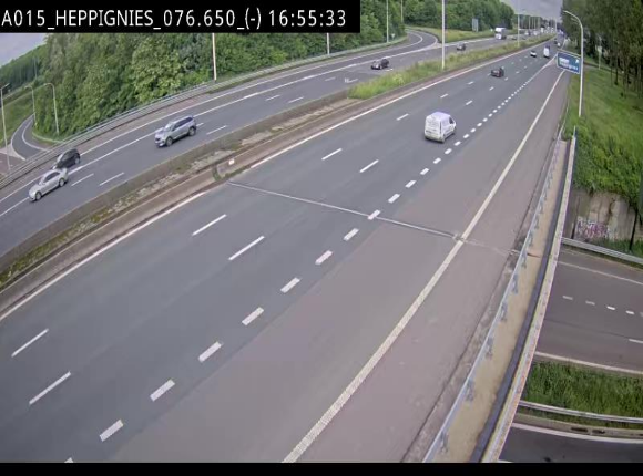 <h2>Webcam autoroute Belgique - Heppignies - E42 direction Namur - BK 76.4</h2>