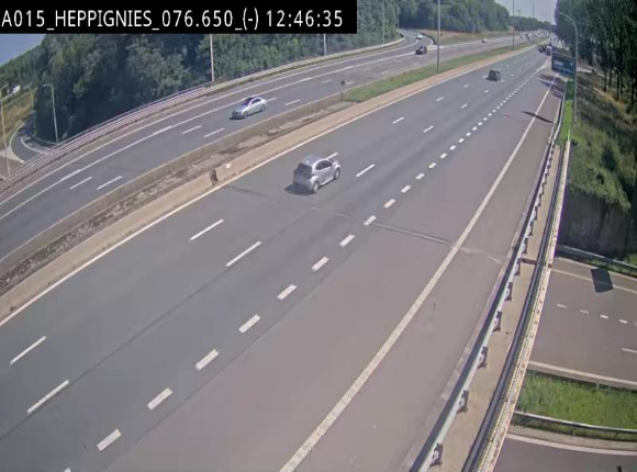 <h2>Webcam autoroute Belgique - Heppignies - E42 direction Namur - BK 76.4</h2>