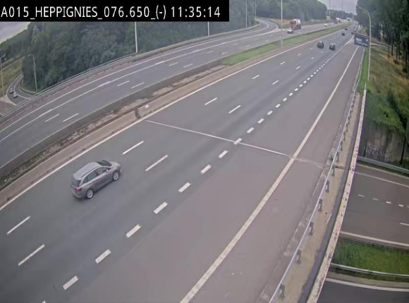 <h2>Webcam autoroute Belgique - Heppignies - E42 direction Namur - BK 76.4</h2>