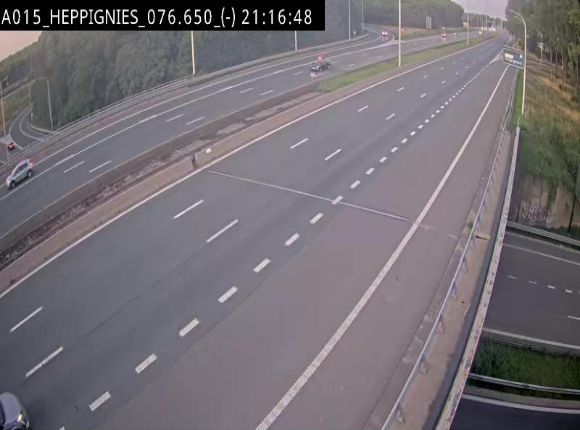 <h2>Webcam autoroute Belgique - Heppignies - E42 direction Namur - BK 76.4</h2>