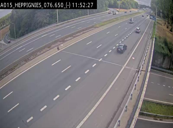 <h2>Webcam autoroute Belgique - Heppignies - E42 direction Namur - BK 76.4</h2>
