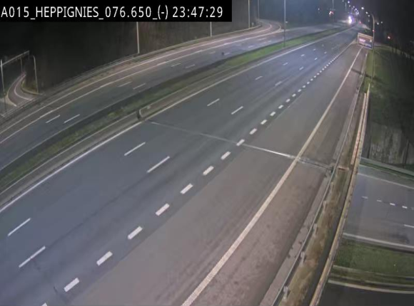 Webcam autoroute Belgique - Heppignies - E42 direction Namur - BK 76.4