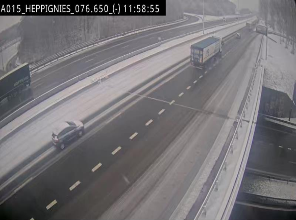 Webcam autoroute Belgique - Heppignies - E42 direction Namur - BK 76.4
