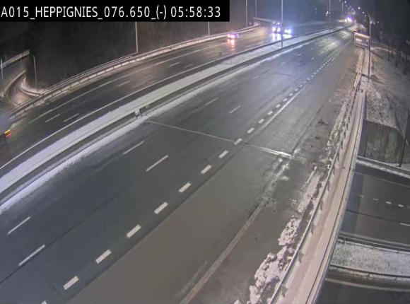 Webcam autoroute Belgique - Heppignies - E42 direction Namur - BK 76.4