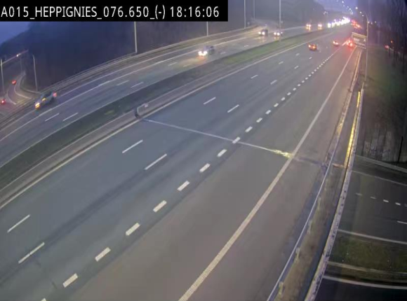 <h2>Webcam autoroute Belgique - Heppignies - E42 direction Namur - BK 76.4</h2>