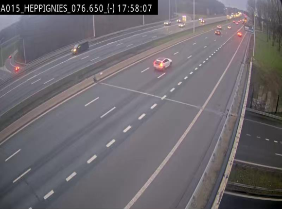 <h2>Webcam autoroute Belgique - Heppignies - E42 direction Namur - BK 76.4</h2>