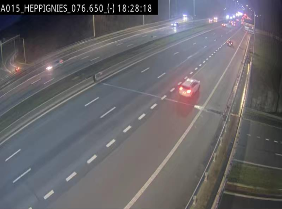 <h2>Webcam autoroute Belgique - Heppignies - E42 direction Namur - BK 76.4</h2>