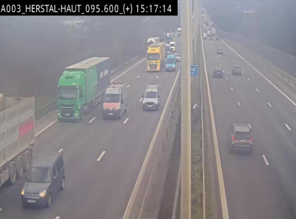 <h2>Webcam autoroute Belgique - Herstal - E40 direction Aix-la-Chapelle - BK 97</h2>