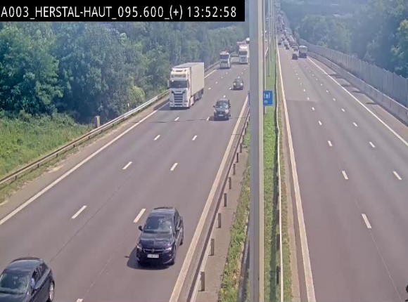 Webcam autoroute Belgique - Herstal - E40 direction Aix-la-Chapelle - BK 97