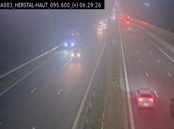 Webcam autoroute Belgique - Herstal - E40 direction Aix-la-Chapelle - BK 97
