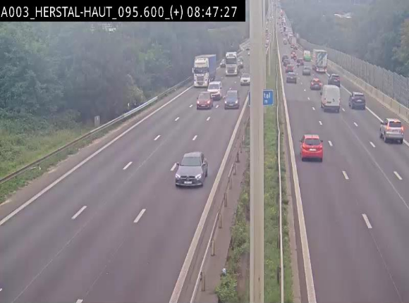 Webcam autoroute Belgique - Herstal - E40 direction Aix-la-Chapelle - BK 97