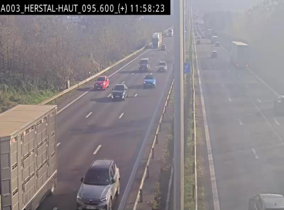 Webcam autoroute Belgique - Herstal - E40 direction Aix-la-Chapelle - BK 97