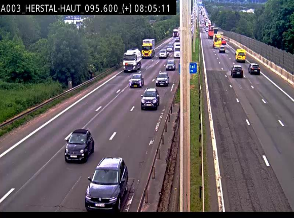 Webcam autoroute Belgique - Herstal - E40 direction Aix-la-Chapelle - BK 97