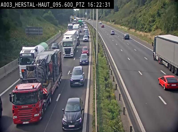 <h2>Webcam E40 à Herstal en direction de Liège et en provenance d'Aachen</h2>
