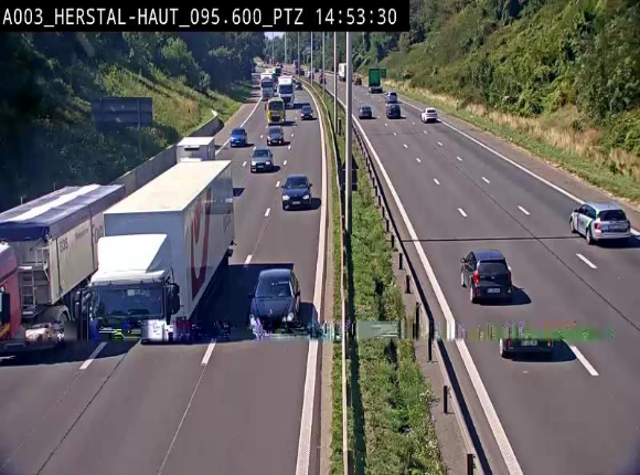 Webcam E40 à Herstal en direction de Liège et en provenance d'Aachen
