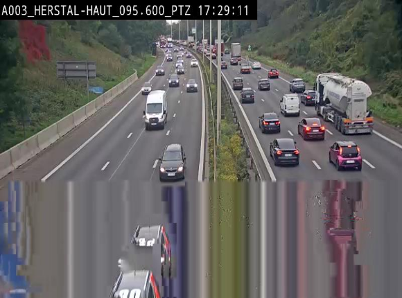 <h2>Webcam E40 à Herstal en direction de Liège et en provenance d'Aachen</h2>
