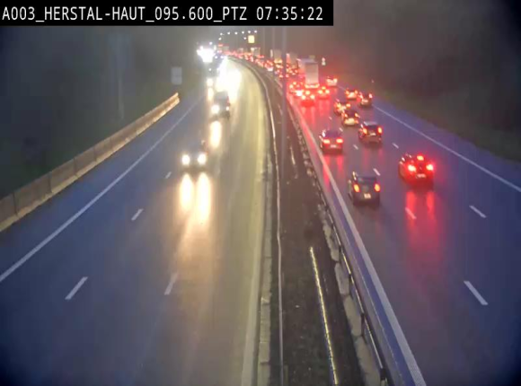 Webcam E40 à Herstal en direction de Liège et en provenance d'Aachen