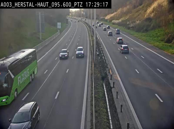 Webcam E40 à Herstal en direction de Liège et en provenance d'Aachen