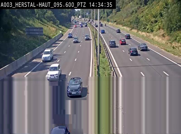 <h2>Webcam E40 à Herstal en direction de Liège et en provenance d'Aachen</h2>