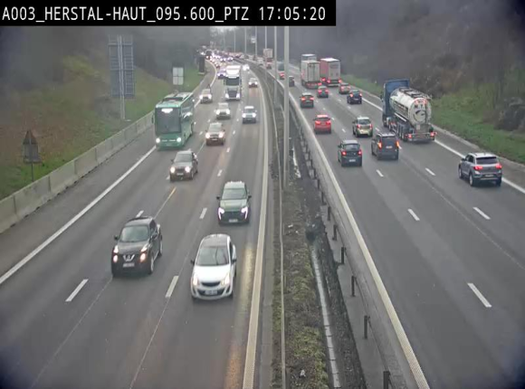 <h2>Webcam E40 à Herstal en direction de Liège et en provenance d'Aachen</h2>
