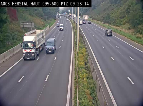 <h2>Webcam E40 à Herstal en direction de Liège et en provenance d'Aachen</h2>