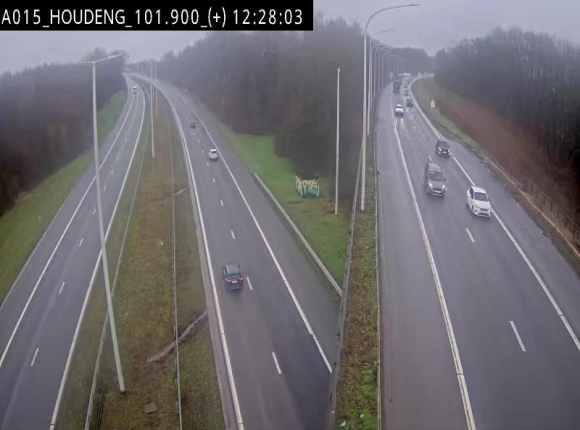 <h2>Webcam autoroute Belgique - Houdeng-Goegnies - Jonction E19/E42 direction Tournai/Mons - BK 101.85</h2>