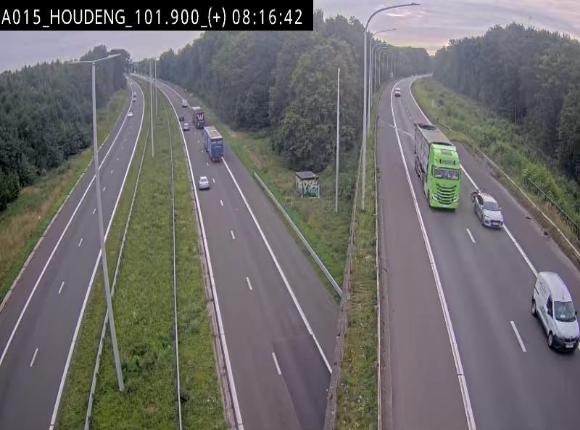 <h2>Webcam autoroute Belgique - Houdeng-Goegnies - Jonction E19/E42 direction Tournai/Mons - BK 101.85</h2>