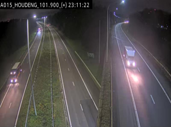 Webcam autoroute Belgique - Houdeng-Goegnies - Jonction E19/E42 direction Tournai/Mons - BK 101.85