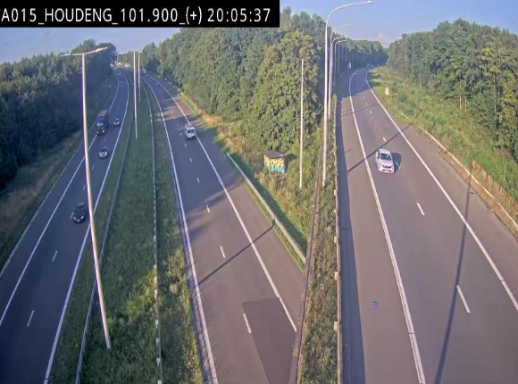 Webcam autoroute Belgique - Houdeng-Goegnies - Jonction E19/E42 direction Tournai/Mons - BK 101.85