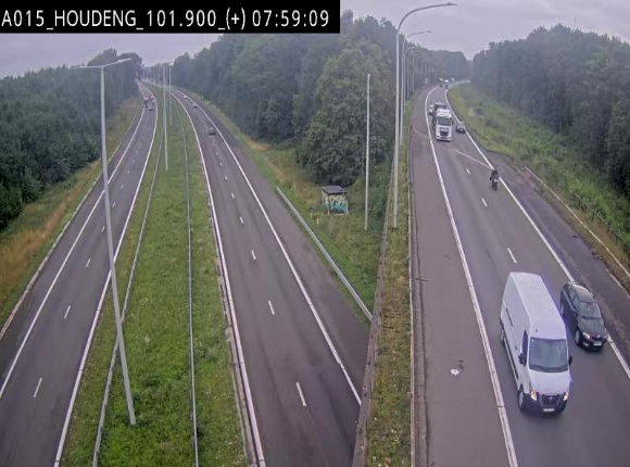 Webcam autoroute Belgique - Houdeng-Goegnies - Jonction E19/E42 direction Tournai/Mons - BK 101.85