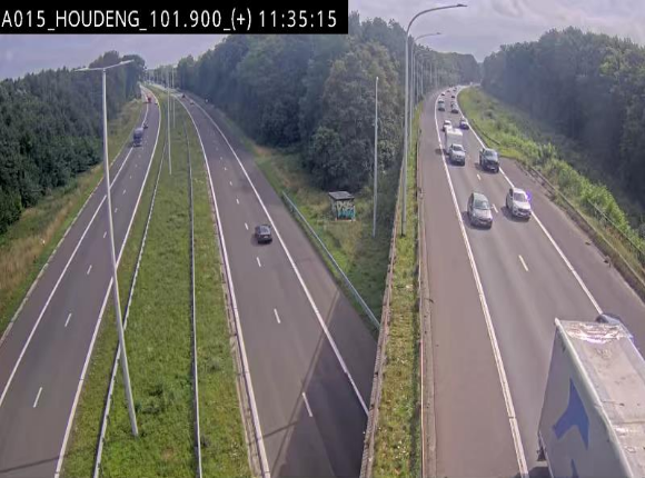 Webcam autoroute Belgique - Houdeng-Goegnies - Jonction E19/E42 direction Tournai/Mons - BK 101.85