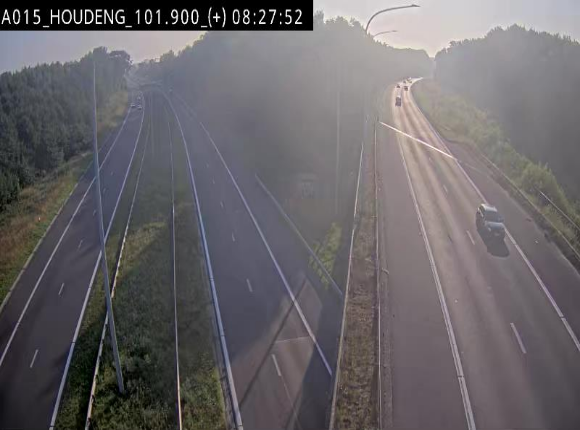 Webcam autoroute Belgique - Houdeng-Goegnies - Jonction E19/E42 direction Tournai/Mons - BK 101.85