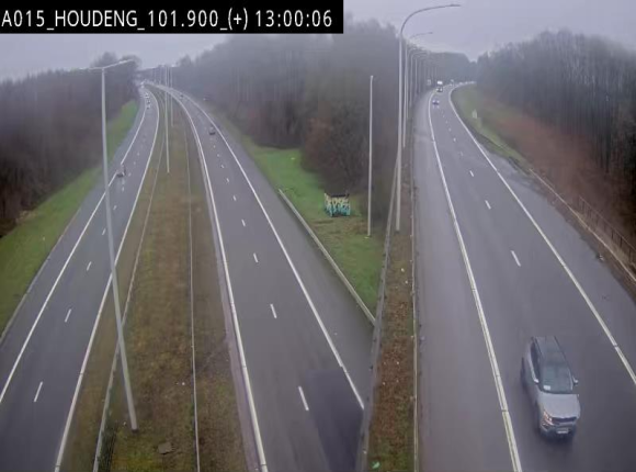 Webcam autoroute Belgique - Houdeng-Goegnies - Jonction E19/E42 direction Tournai/Mons - BK 101.85