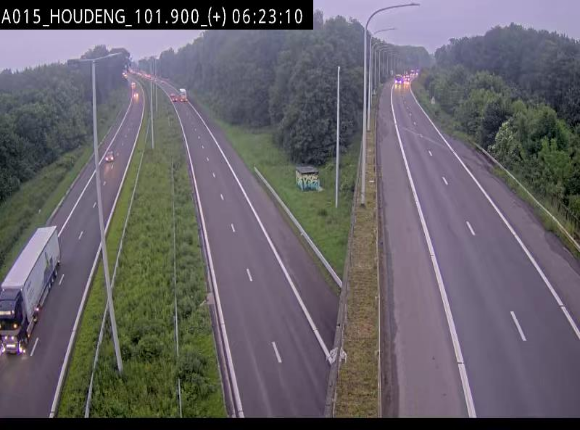 Webcam autoroute Belgique - Houdeng-Goegnies - Jonction E19/E42 direction Tournai/Mons - BK 101.85