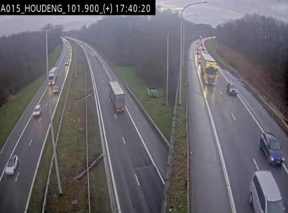 <h2>Webcam autoroute Belgique - Houdeng-Goegnies - Jonction E19/E42 direction Tournai/Mons - BK 101.85</h2>