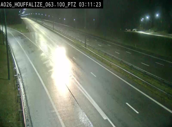 <h2>Caméra autoroute Belgique - Houffalize, E25 direction Liège</h2>
