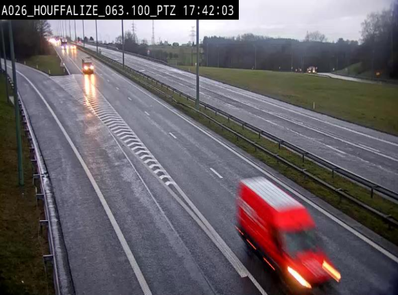 <h2>Caméra autoroute Belgique - Houffalize, E25 direction Liège</h2>